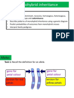 Monohybrid Inheritance