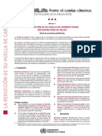 Reduccion de Huella de Carbono Puede Ser Bueno para La Salud Oms PDF