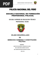 PNP Silabo Desarrollado de Derechos Humanos y Constitucion Politica Mayo 2018 Locumba Tacna