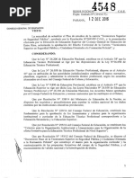 4548-16 CGE Aprueba Diseño Curricular - Tecnicatura Superior en Seguridad Pública y Ciudadana Orientada A La Formación Policial