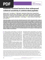 Lázár Et Al. - 2018 - Collateral Sensitivity To Antimicrobial Peptides - Nature Microbiology PDF