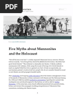 Five Myths About Mennonites and The Holocaust