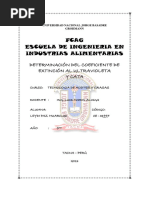 Determinación de Coeficiente de Estinción Al Ultravioleta