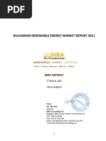 Abstract Bulgarian Renewable Energy Market Feasibility Analysis 2011