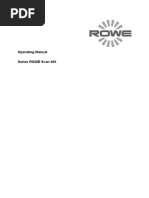 ROWE Scan 600 Manual PDF