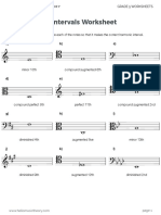 Intervals Worksheet