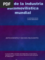 Caso de La Industria Automovilística Mundial