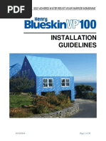 BlueskinVP100 Installation Guidelines