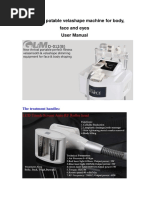 D-012 (B) Potable Velashape Machine For Body, Face and Eyes User Manual