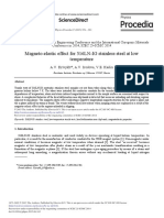 Magneto-Elastic Effect For 316LN-IG Stainless Steel at Low Temperature