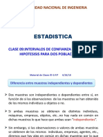 Estadistica: Universidad Nacional de Ingenieria