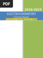 Electrochemistry Lecture Notes 2018-2019