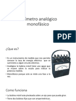 Vatímetro Analógico Monofásico