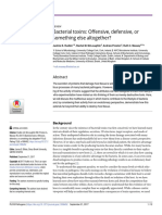 Bacterial Toxins: Offensive, Defensive, or Something Else Altogether?