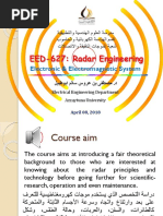 EED-627: Radar Engineering: Electronic & Electromagnetic System