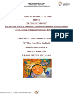 Informe Proyecto Educativo Arte Ecuatoriano de Decimo