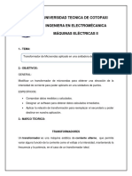 Informe de Transformador de Micro para Soldadora