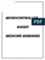 Microcontroller Based Medicine Reminder PDF