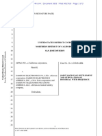 Apple v. Samsung - Notice of Settlement