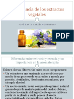 Importancia de Los Extractos Vegetales