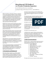 Debottlenecking and CFD Studies of H&LP Low Production Separators