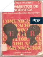 Tavarone Fundamentos de Linguistica PDF