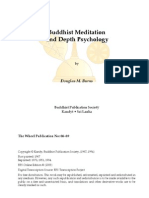 Buddhist Meditation and Depth Psychology 