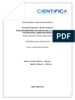 Plan de Muestreo de La Laguna Patarcocha Cerro de Pasco