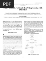 Smart Liquid Level Controller Using Arduino With SMS Alert