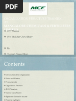 Organization Structure Training AT: Mangalore Chemicals & Fertilizers Limited