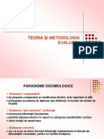 Teoria Evaluarii