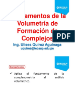 CLASE 10 - Fundamentos de La Volumetria de Formación de Complejos