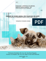 TCC - Unidade de Saúde Animal São Francisco de Assis - Um Hospital Veterinário Público para Cães e Gatos. Terezinha Teixeira Gomes PDF