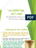 The Gilded Age 1877-1900: Key Individuals and Terms From