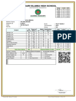 SEVEN Day B Mark Sheet