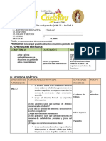 Sesión de Aprendizaje #06 Lo Que Consumimos de Nuestra Comunidad