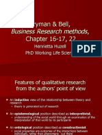 Bryman & Bell,, Chapter 16-17, 22