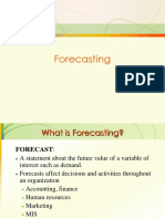 Forecasting PPT Notes