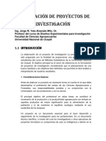 Formulación de Proyectos de Investigación