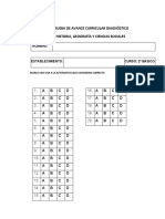 Prueba de Diagnostico Historia 2° Básico 1