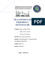 INFORME Transporte de Liquidos y Bombas