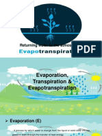 Evaporation Transpiration