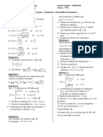 Serie 1 Limite, Cont, Dériva Et Primitives