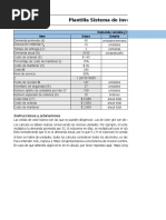 Plantilla Excel Sistema de Inventario de Revisión Continua