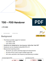 Lte1060 TDD - FDD Handover