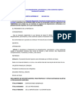 DS No 023-2001 Reglamento de Estupefacientes, Psicotrópicos y Otras Sustancias