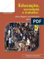 Educação, Sociedade e Trabalho - Abordagem Sociológica Da Educação PDF