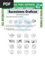 Ficha Sucesiones Graficas para Tercero de Primaria