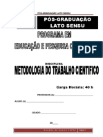 6-APOSTILA - Módulo - Metodologia Do Trabalho Cientifico - 40h