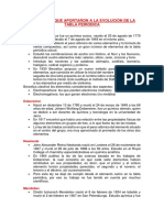 Científicos Que Aportaron A La Evolución de La Tabla Periódica